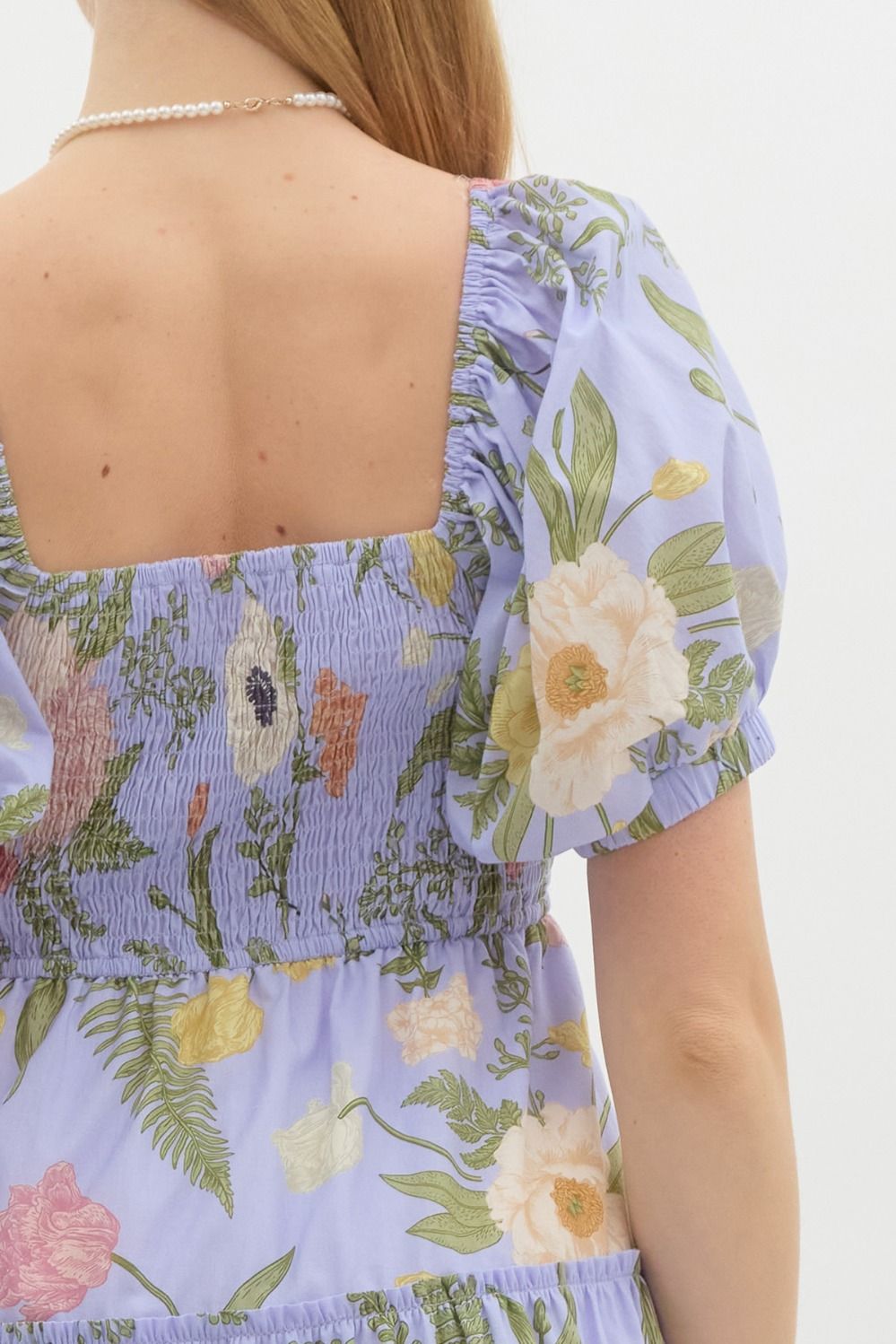 Chelsie Floral Puff Sleeve Dress
