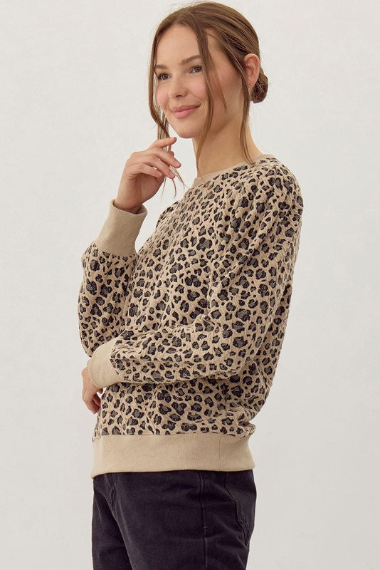 Alyx Leopard Puff Sleeve Pullover