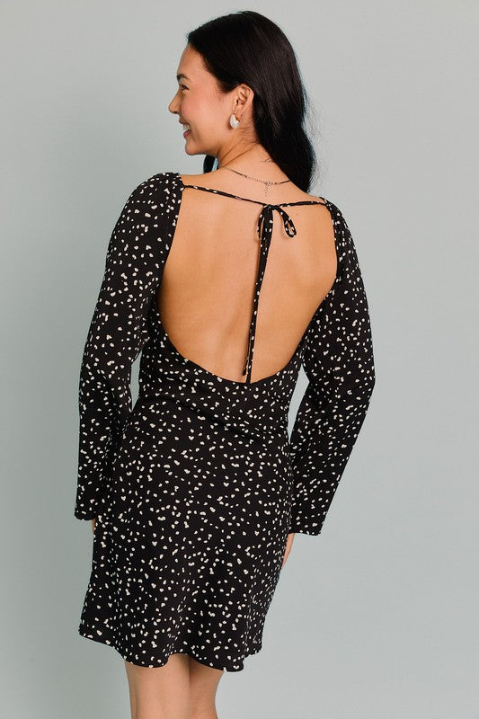 Della Open Back Dress