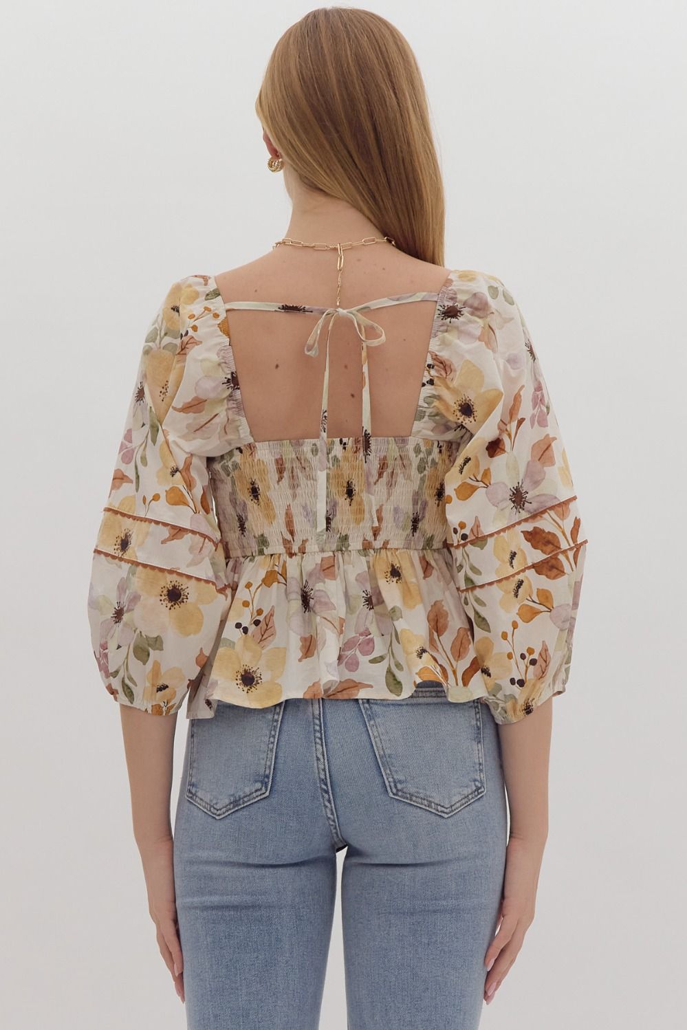 Nellie Floral Peplum Top