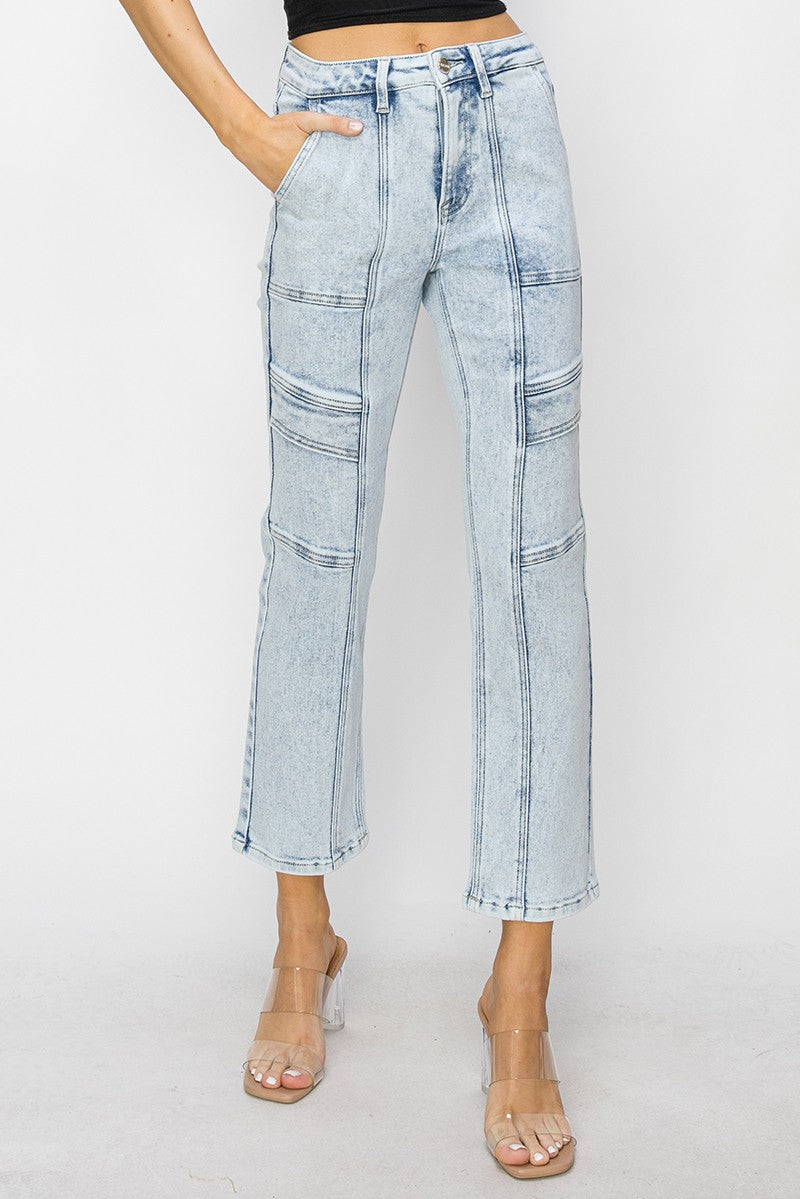 Mena Ankle Straight Jeans