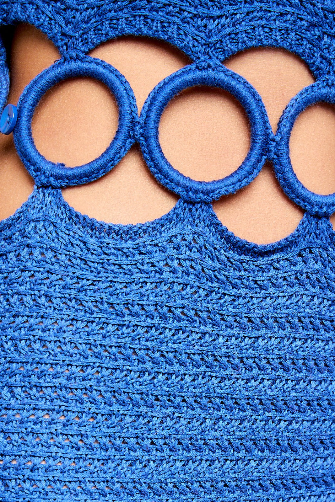 Rylan Crochet Midi Dress (Blue)