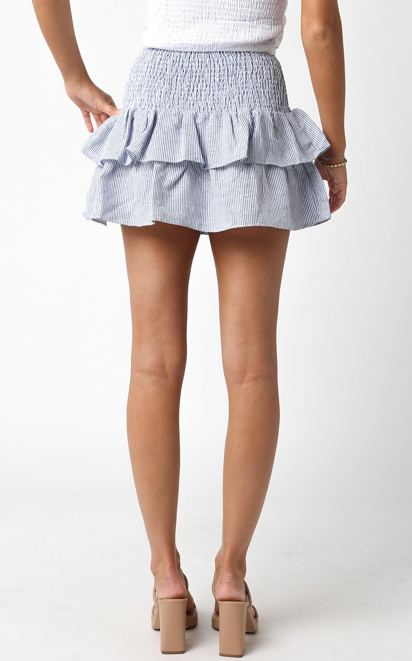 Gracelynn Linen Mini Skirt