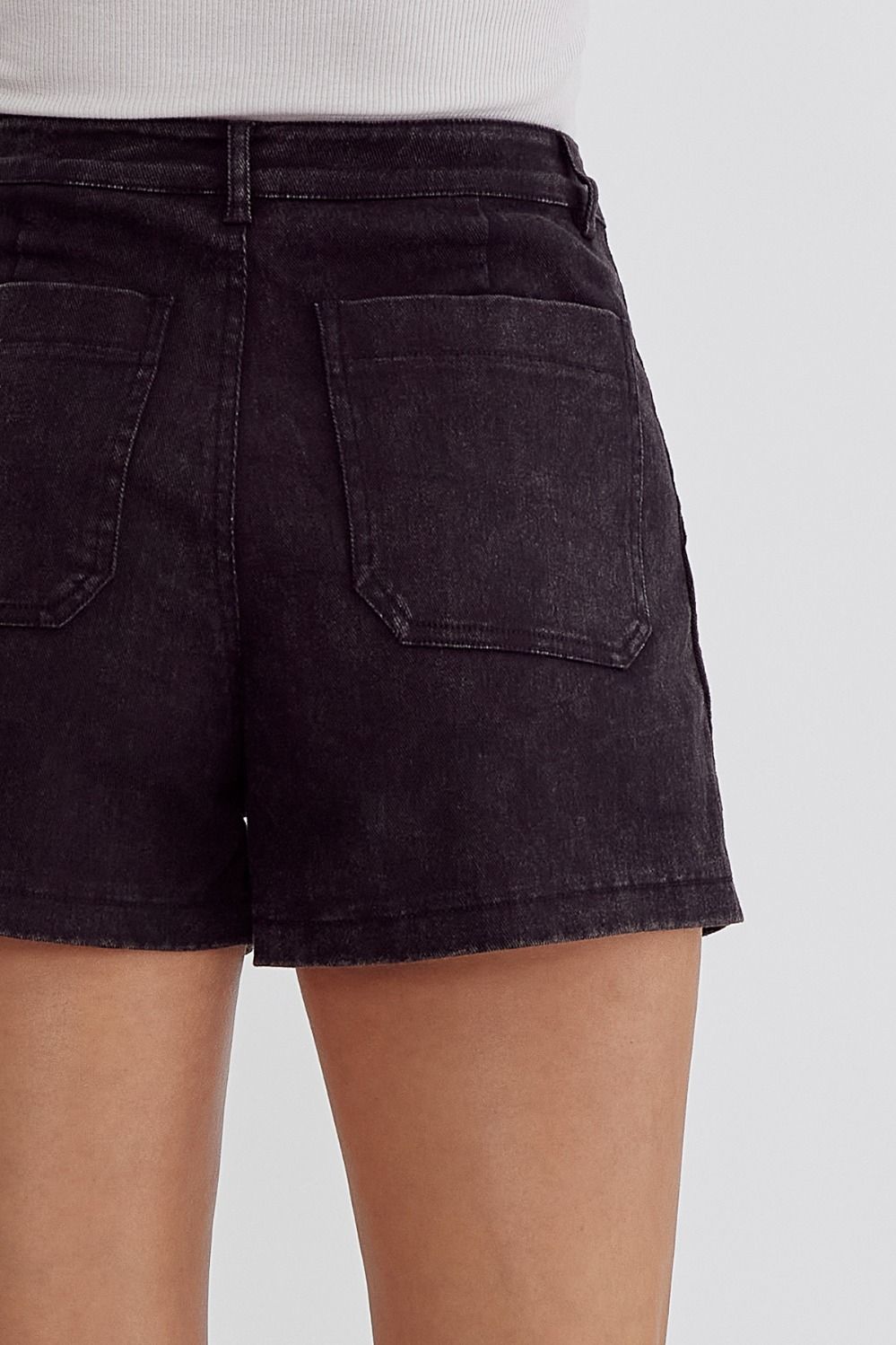 Britlyn Denim Shorts (Black)